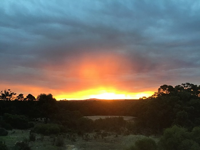 Sunset over Mt Lindesay